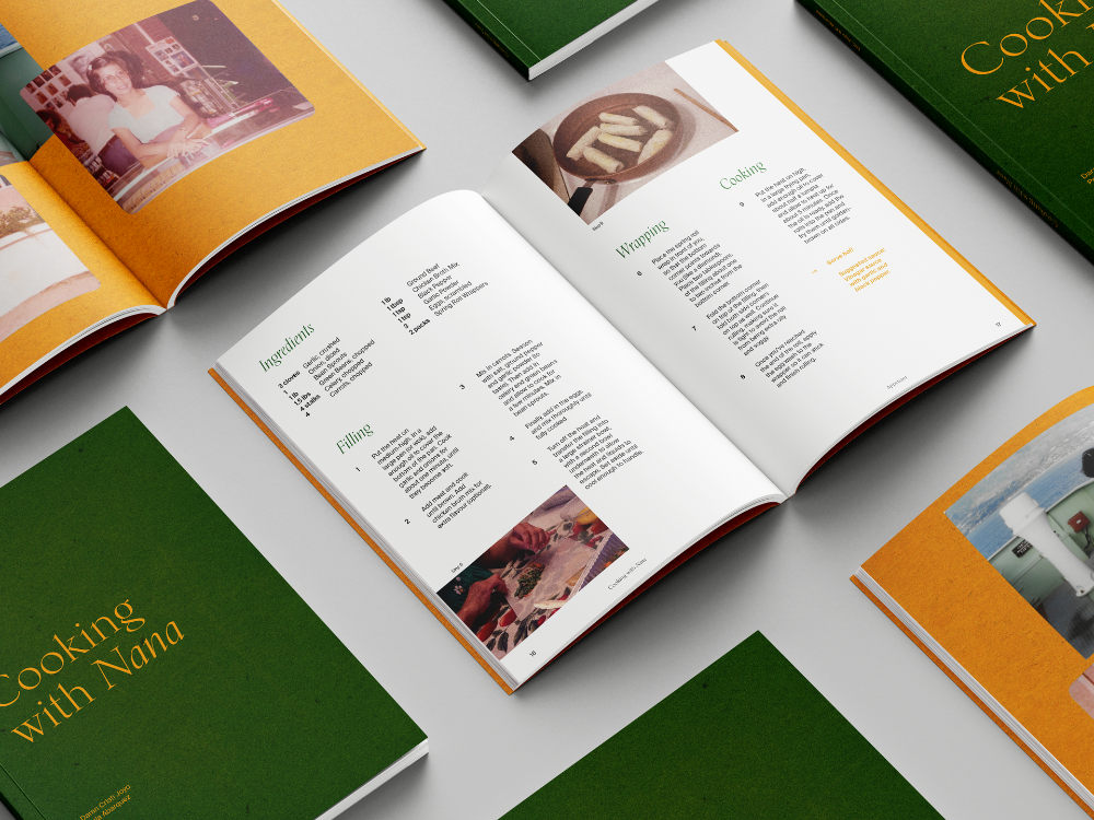 Mockup of multiple open books, some closed and some open at different pages.